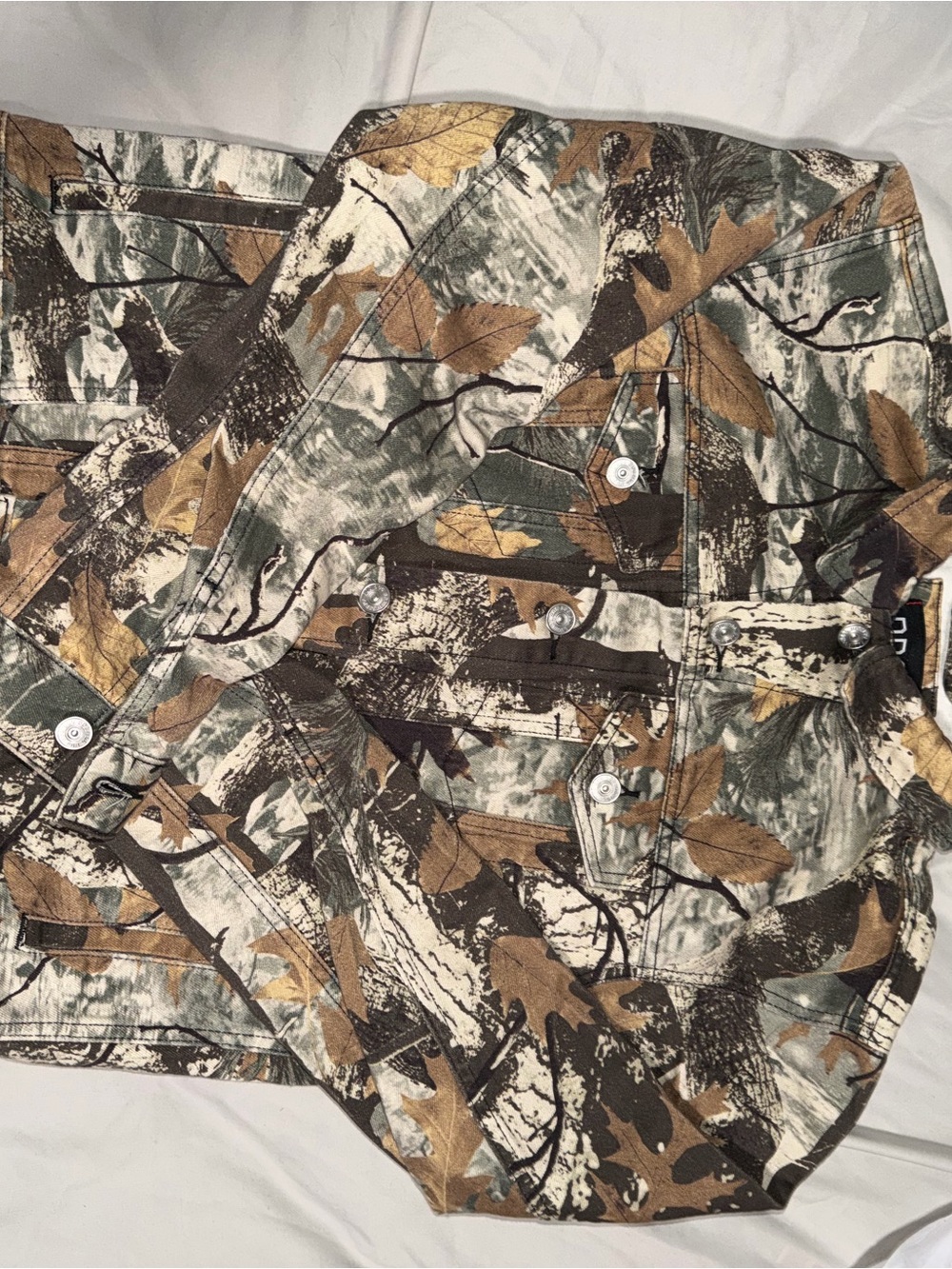 BDG Men's Camouflage Field Jacket in Brown & Green